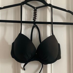 Aerie Black Push-Up Bikini Top